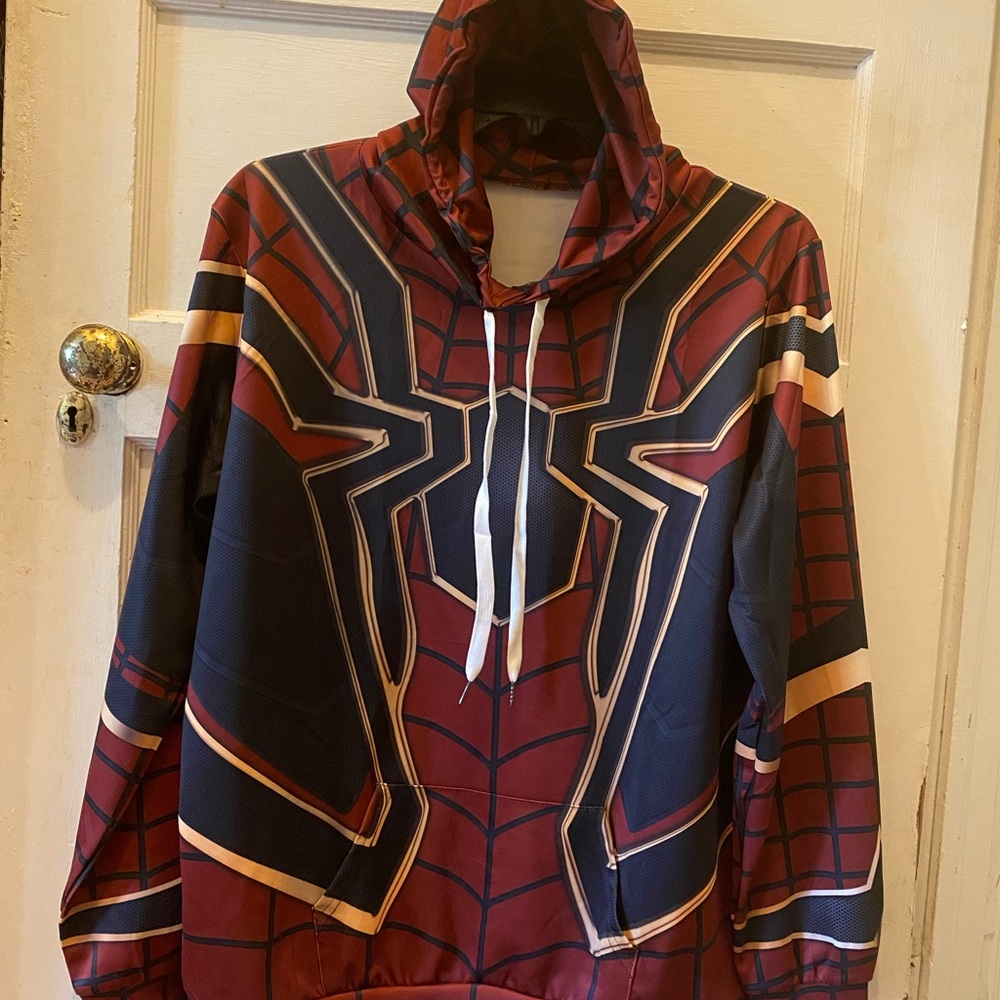 SpiderMan Inspired Unisex Cut Hoodie Size XXL+ Halloween/Casual/Streetwear